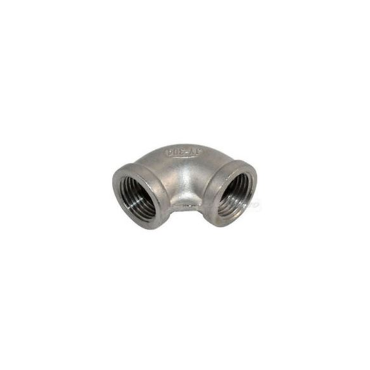 90 DEGREE STAINLESS STEEL ELBOW 1/2"