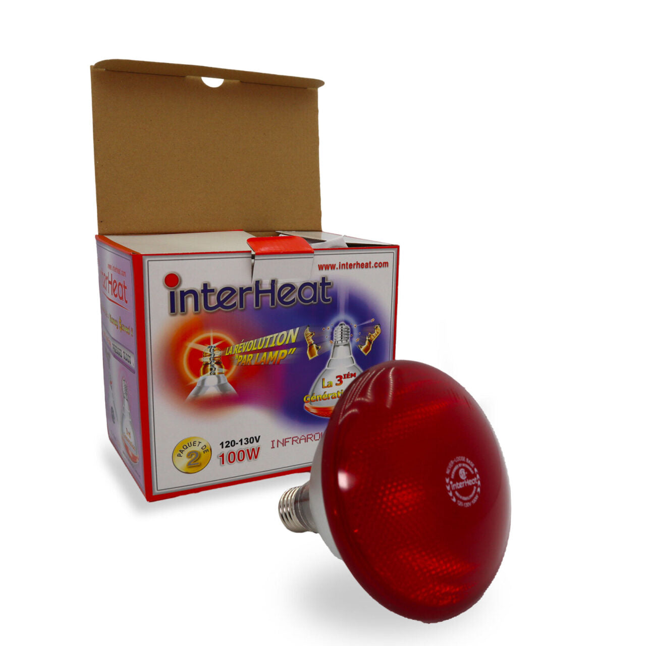 INTERHEAT - HEATING LIGHT BULB 100W