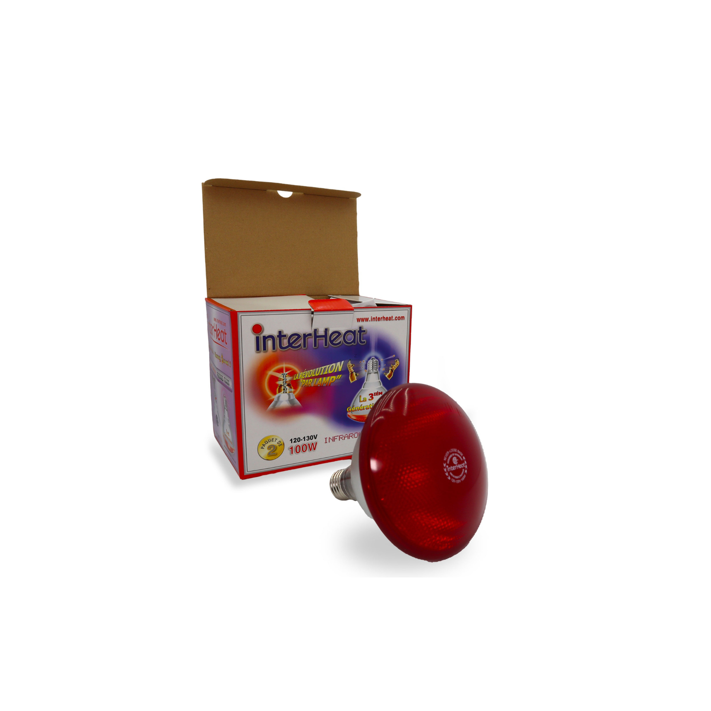 Interheat heated lamp 100W