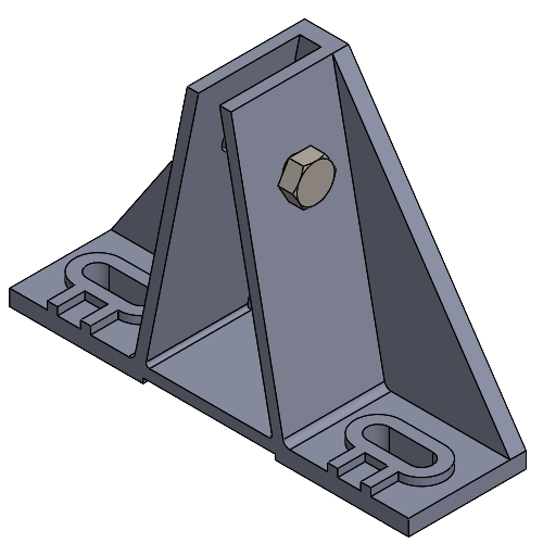 BRACKET FOR TRIANGLE FRP BEAM