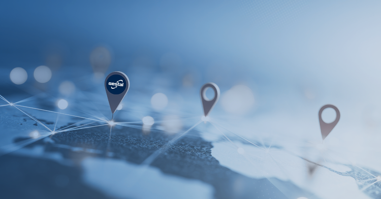 A map with a GESTAL dot.