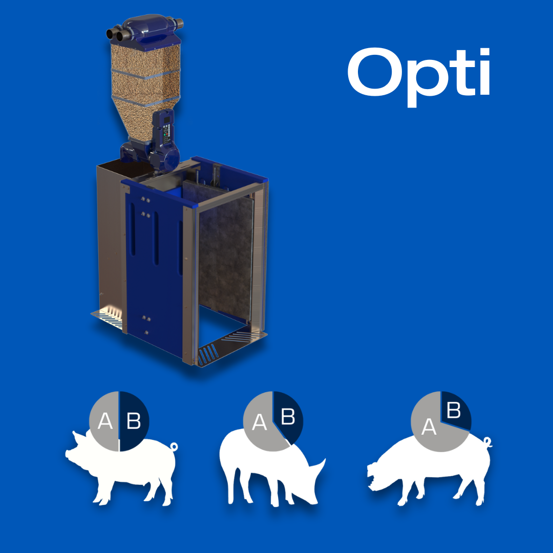 GESTAL Select station featuring the opti option for pig farms